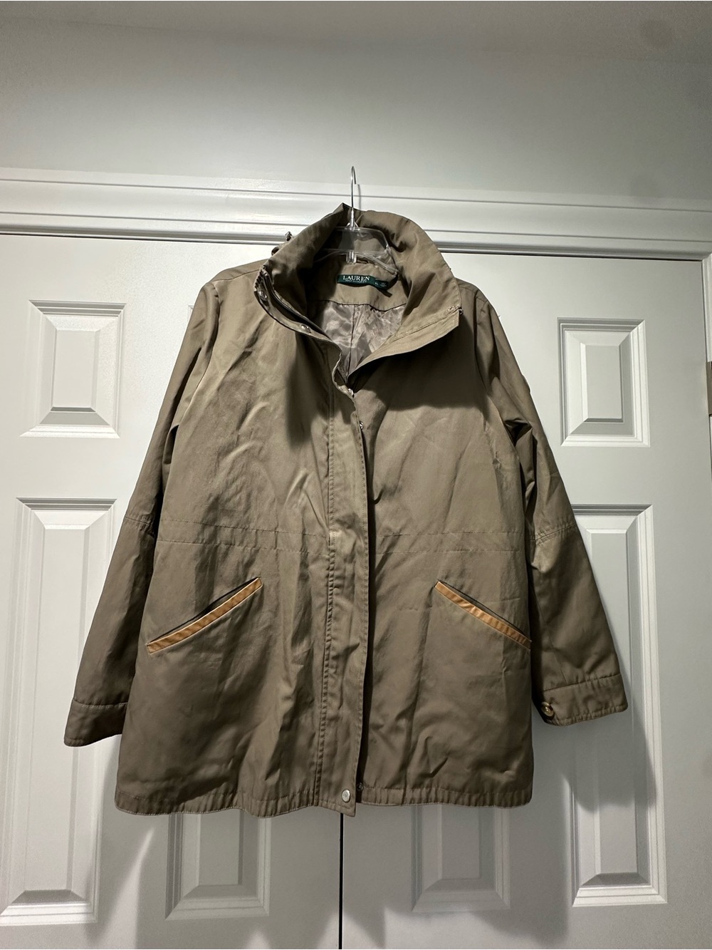 Lauren Ralph Lauren Khaki Twill Anorak Jacket XL